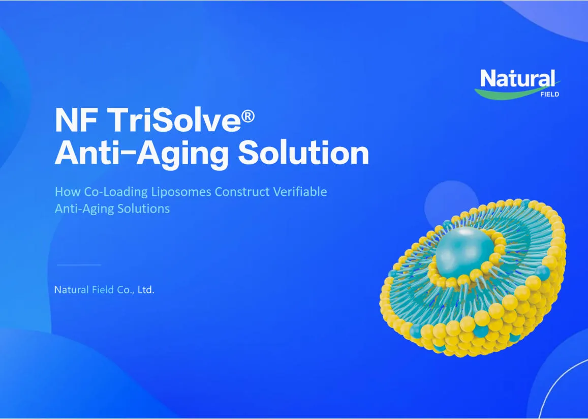 De l'approvisionnement en matières premières à l'autonomisation technologique, la solution anti-âge NF TriSolve® de Natural Field mène la transformation de l'industrie.